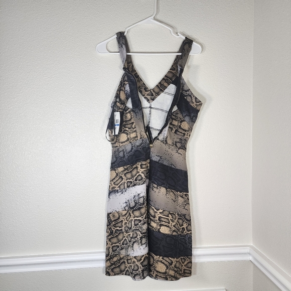 Jessica Simpson Mixed Reptilian Scuba Print Mini US Size M - Picture 9 of 11